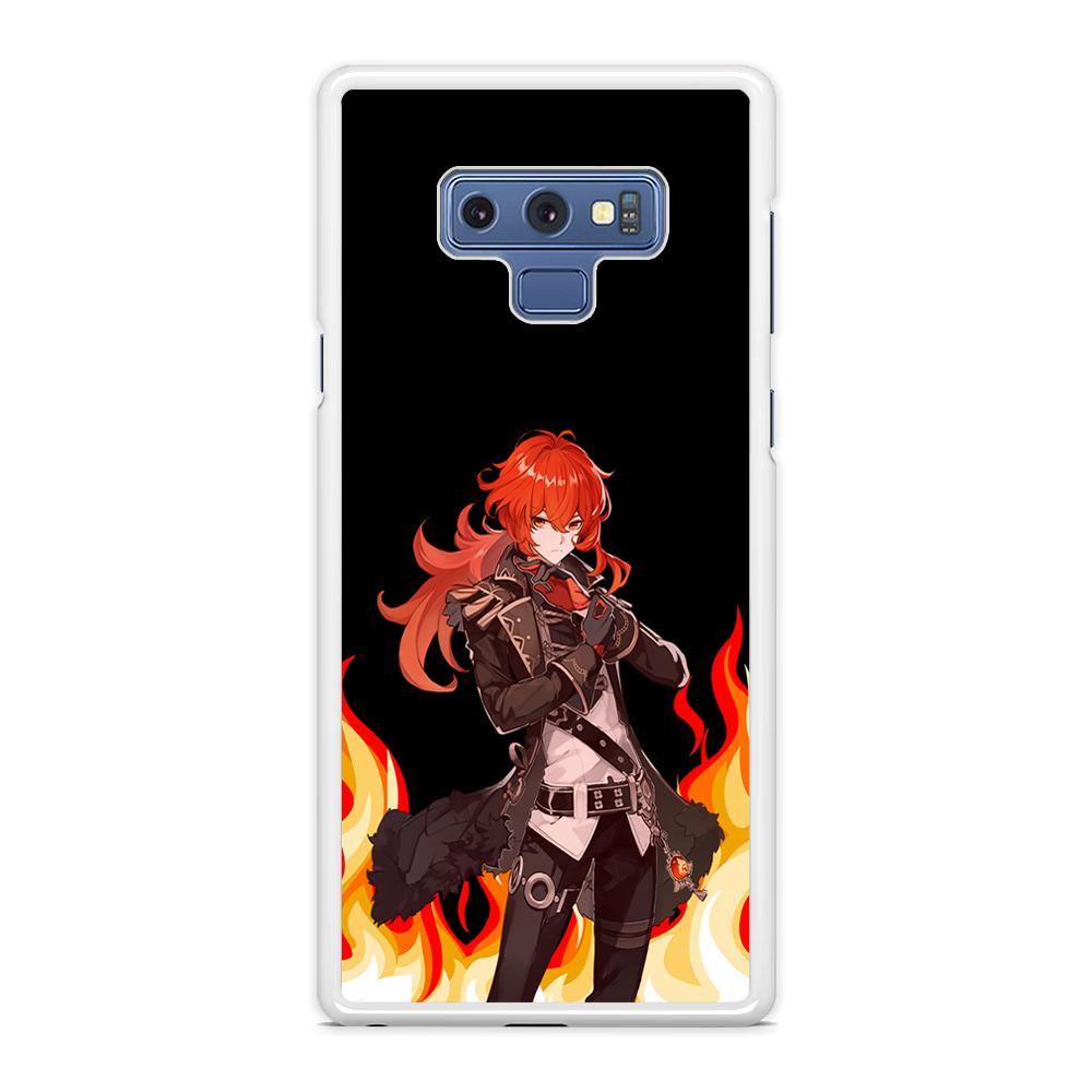 Genshin Impact Diluc Pyro Element Samsung Galaxy Note 9 Case - ezzyst