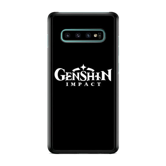 Genshin Impact Logo Black Samsung Galaxy S10 Plus Case - ezzyst