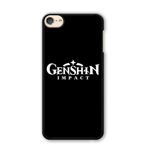 Genshin Impact Logo Black iPod Touch 6 Case - Ezzystore