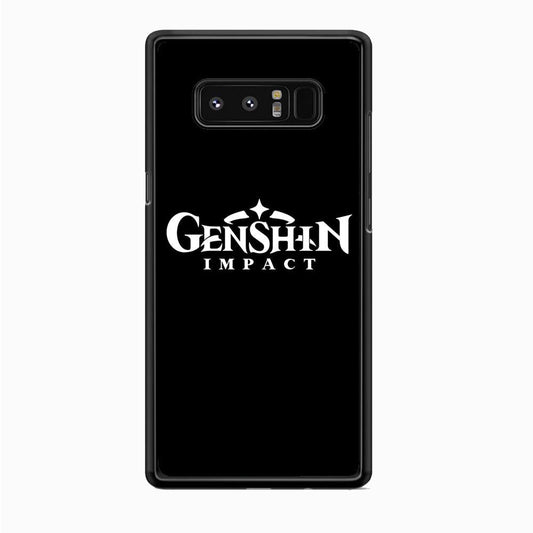 Genshin Impact Logo Black Samsung Galaxy Note 8 Case - ezzyst