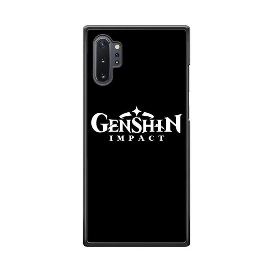 Genshin Impact Logo Black Samsung Galaxy Note 10 Plus Case - ezzyst