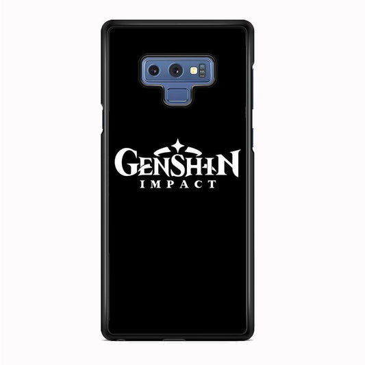 Genshin Impact Logo Black Samsung Galaxy Note 9 Case - ezzyst