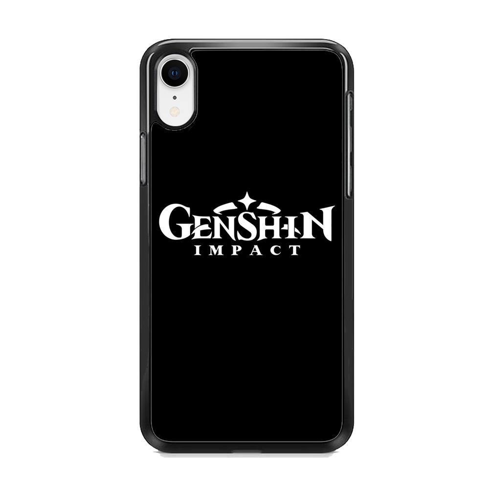 Genshin Impact Logo Black iPhone XR Case - ezzyst