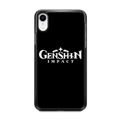 Genshin Impact Logo Black iPhone XR Case - ezzyst