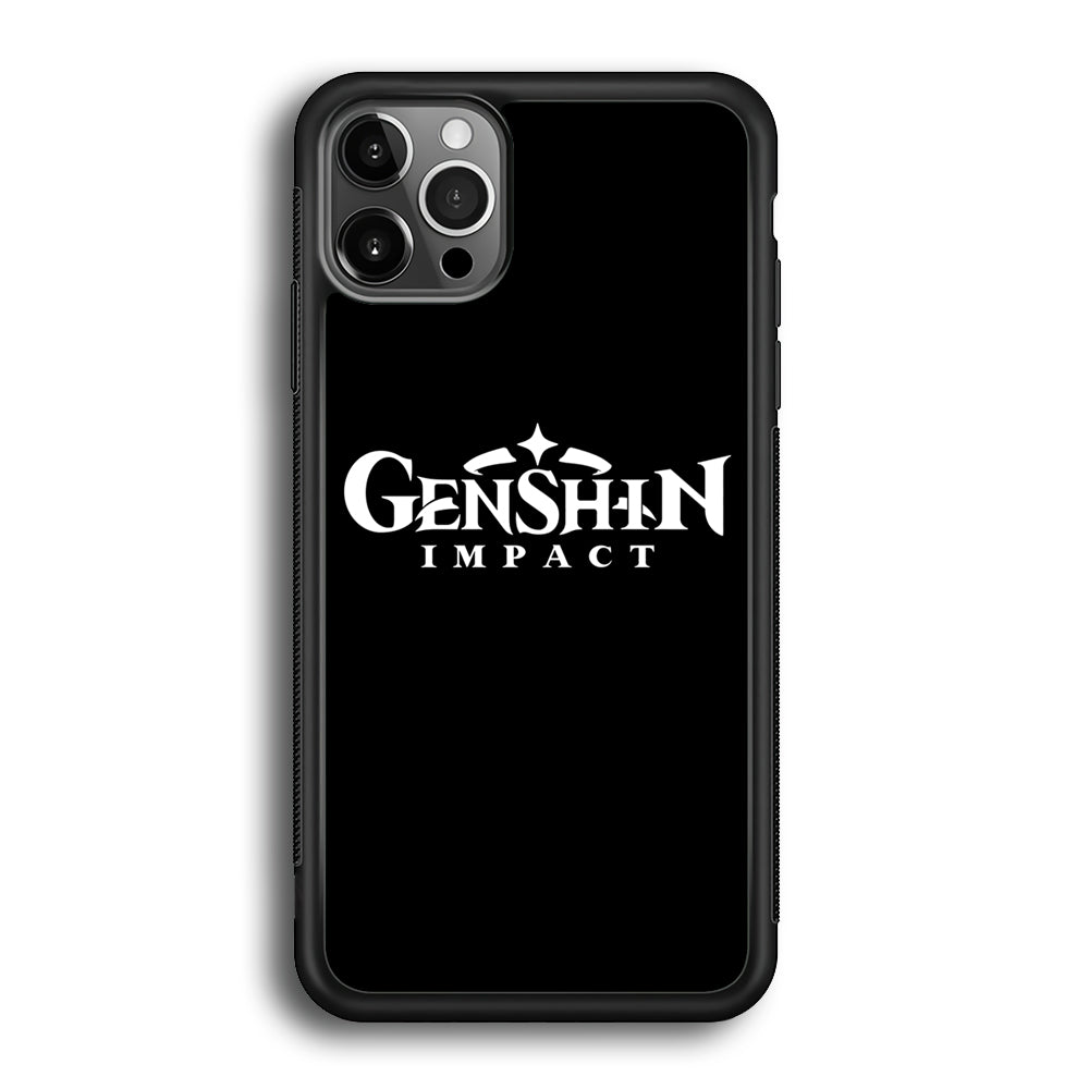 Genshin Impact Logo Black  iPhone 12 Pro Case