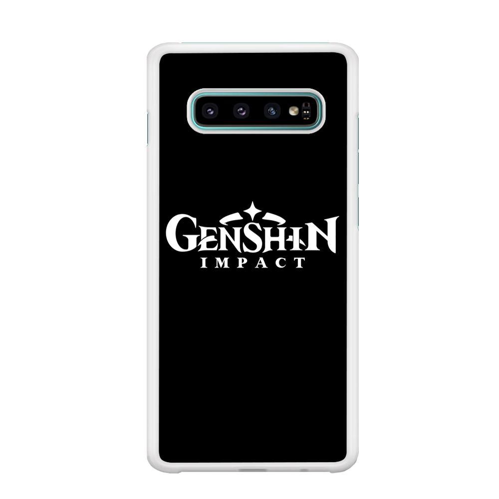 Genshin Impact Logo Black Samsung Galaxy S10 Case - ezzyst