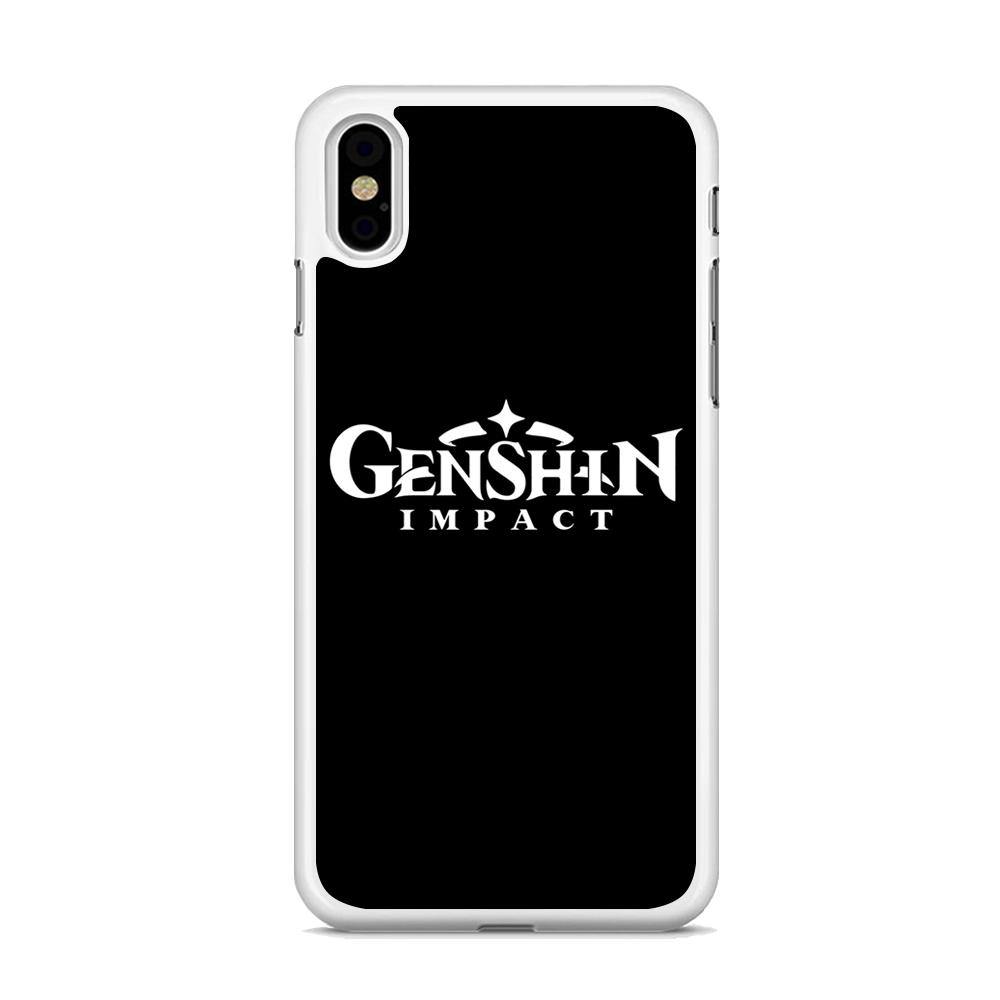 Genshin Impact Logo Black iPhone Xs Case - ezzyst