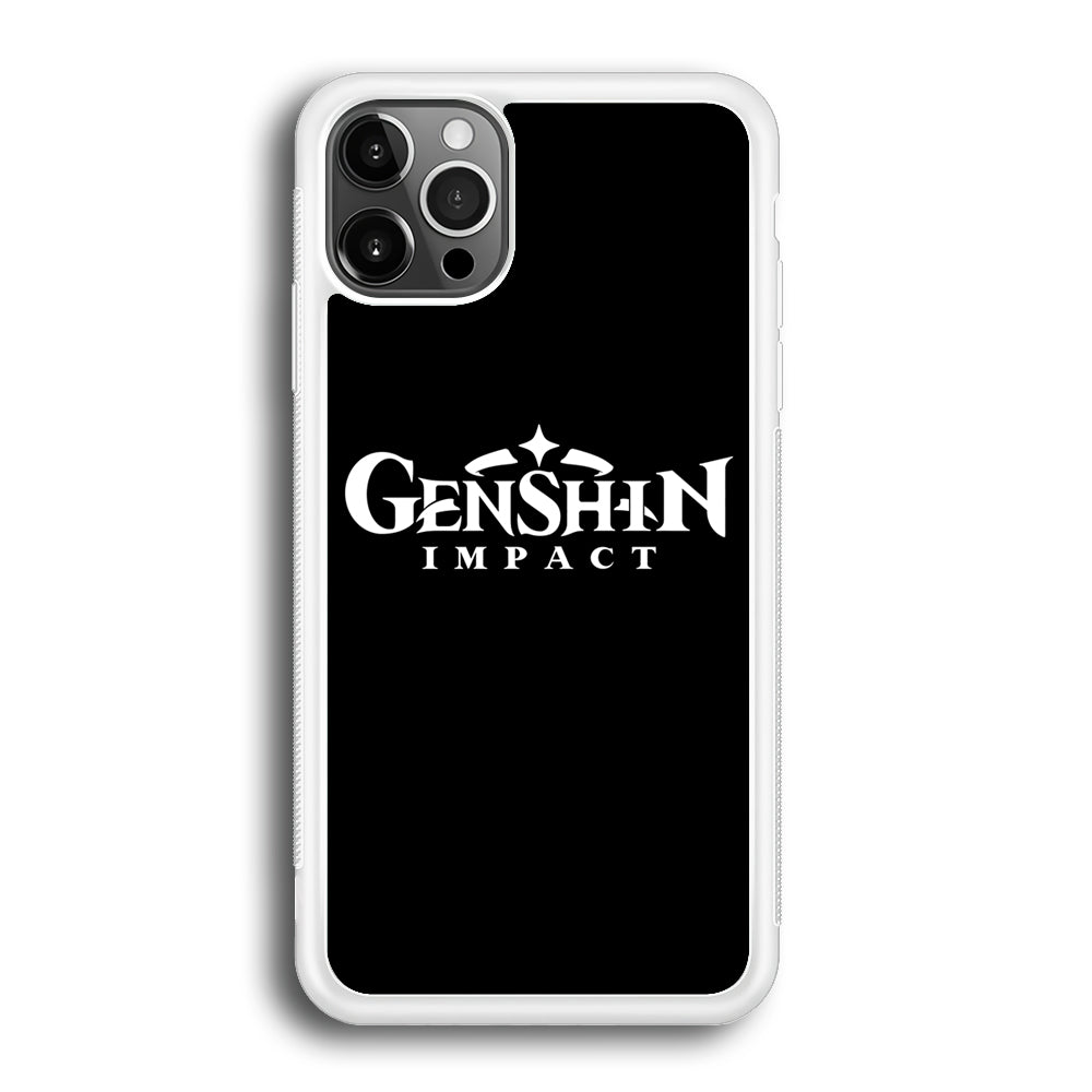 Genshin Impact Logo Black iPhone 12 Pro Max Case