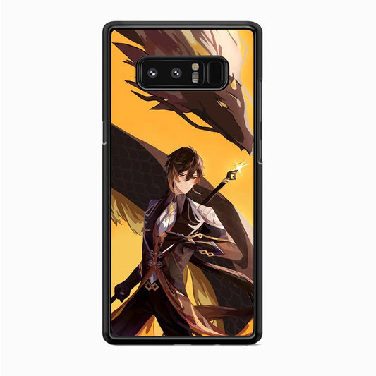 Genshin Impact Zhongli Geo Element Samsung Galaxy Note 8 Case - ezzyst