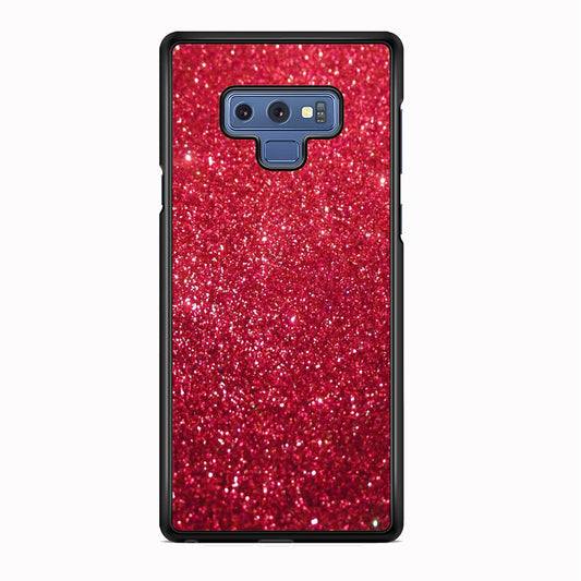 Glitter Light Sand Red Maroon Samsung Galaxy Note 9 Case