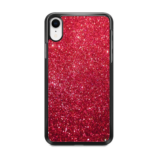 Glitter Light Sand Red Maroon iPhone XR Case