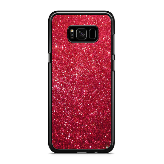 Glitter Light Sand Red Maroon Samsung Galaxy S8 Case