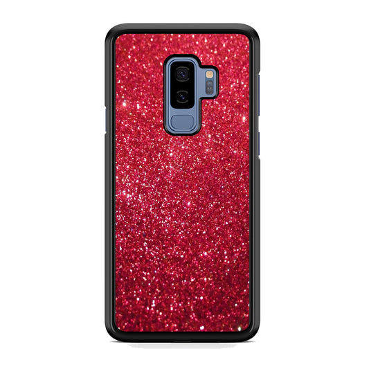 Glitter Light Sand Red Maroon Samsung Galaxy S9 Plus Case