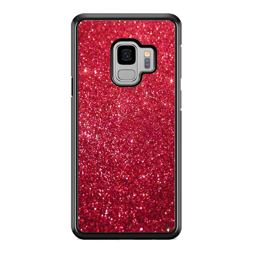 Glitter Light Sand Red Maroon Samsung Galaxy S9 Case