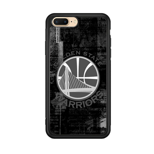 Golden State Warriors Grey Word Abstract iPhone 8 Plus Case