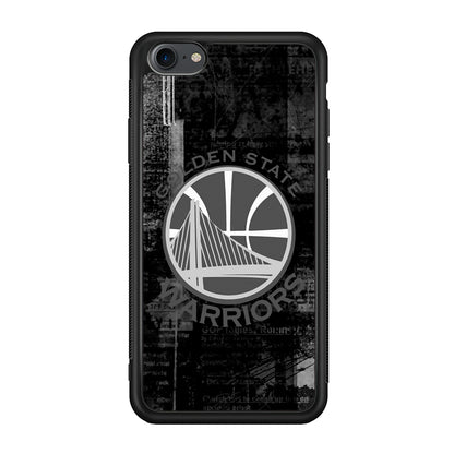 Golden State Warriors Grey Word Abstract iPhone 8 Case