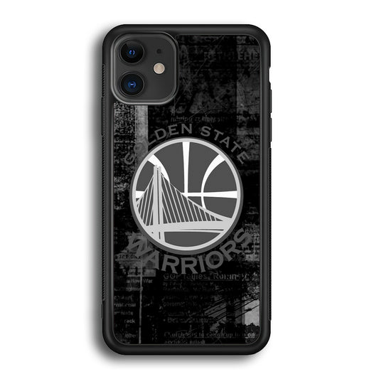 Golden State Warriors Grey Word Abstract iPhone 12 Case