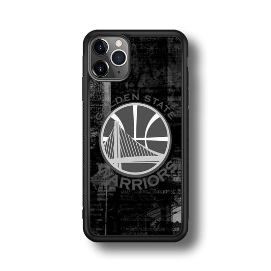 Golden State Warriors Grey Word Abstract iPhone 11 Pro Case