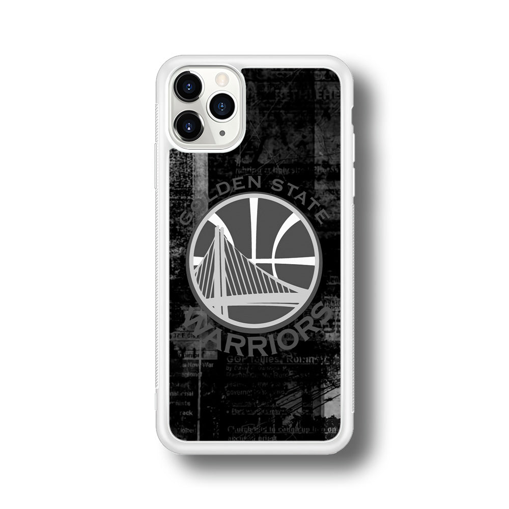 Golden State Warriors Grey Word Abstract iPhone 11 Pro Case
