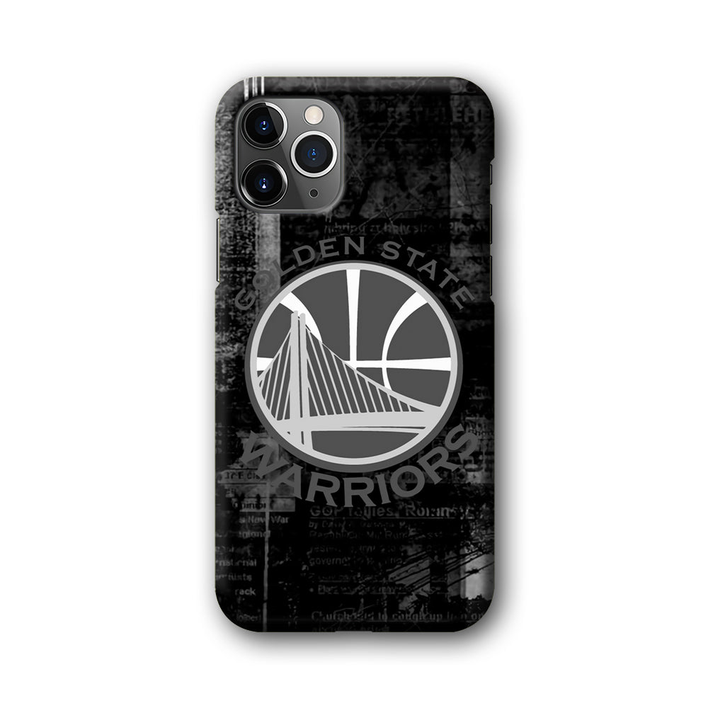 Golden State Warriors Grey Word Abstract iPhone 11 Pro Case