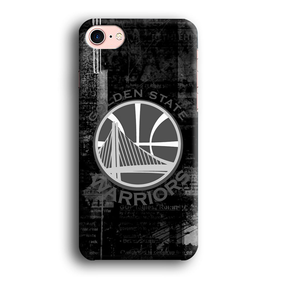 Golden State Warriors Grey Word Abstract iPhone 8 Case