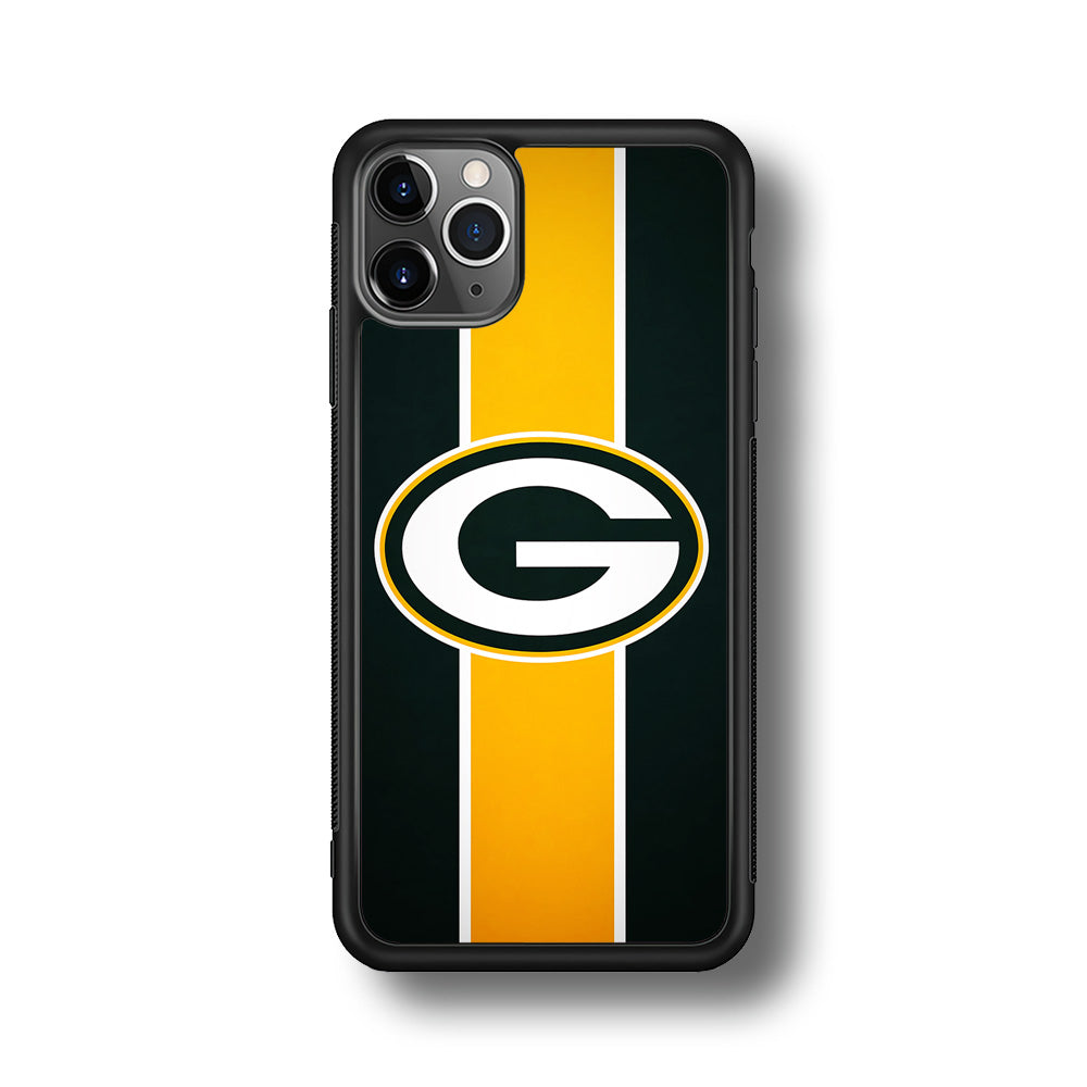 Green Bay Packers Yellow Stripe iPhone 11 Pro Max Case