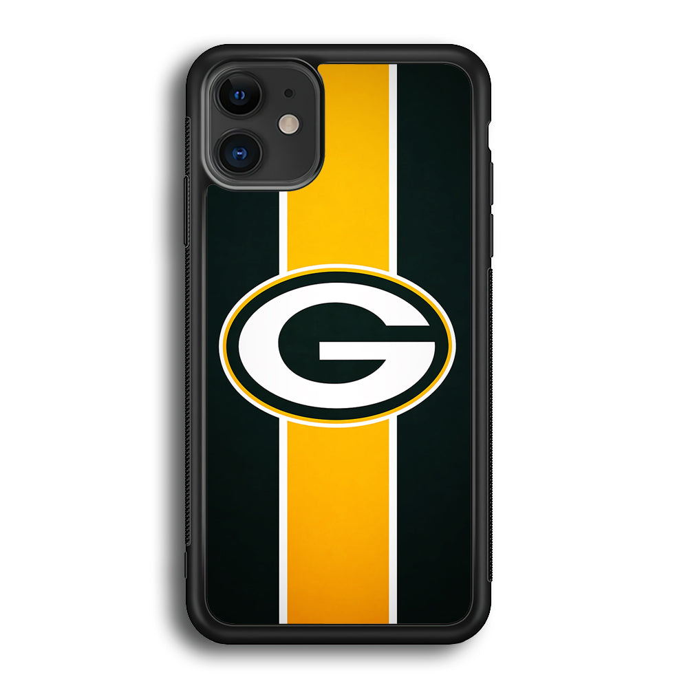 Green Bay Packers Yellow Stripe iPhone 12 Case