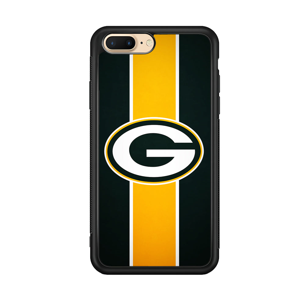 Green Bay Packers Yellow Stripe iPhone 8 Plus Case