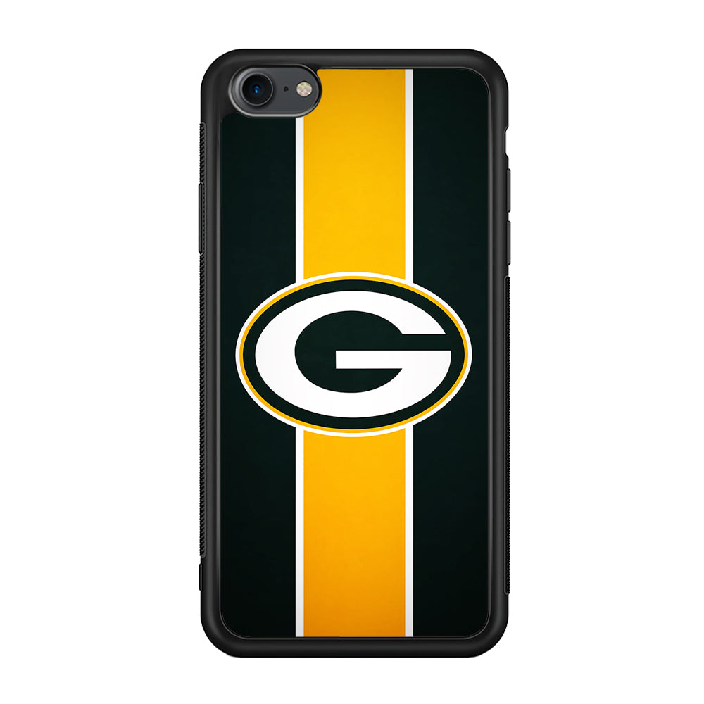 Green Bay Packers Yellow Stripe iPhone 8 Case