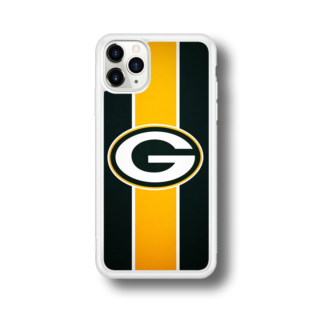 Green Bay Packers Yellow Stripe iPhone 11 Pro Max Case