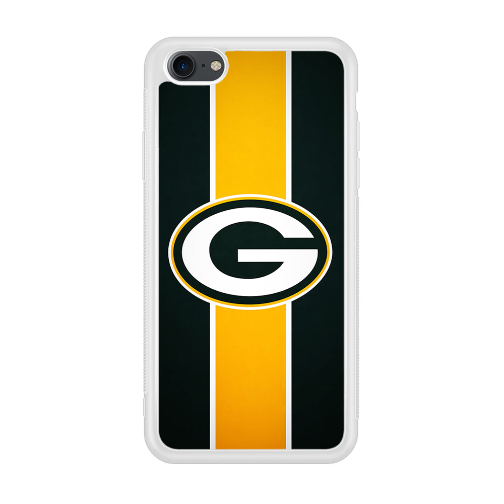 Green Bay Packers Yellow Stripe iPhone 8 Case