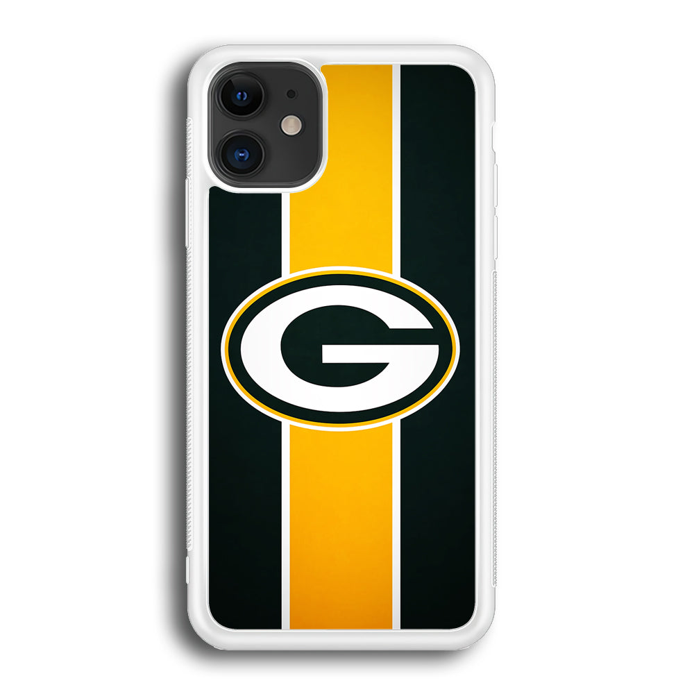 Green Bay Packers Yellow Stripe iPhone 12 Case