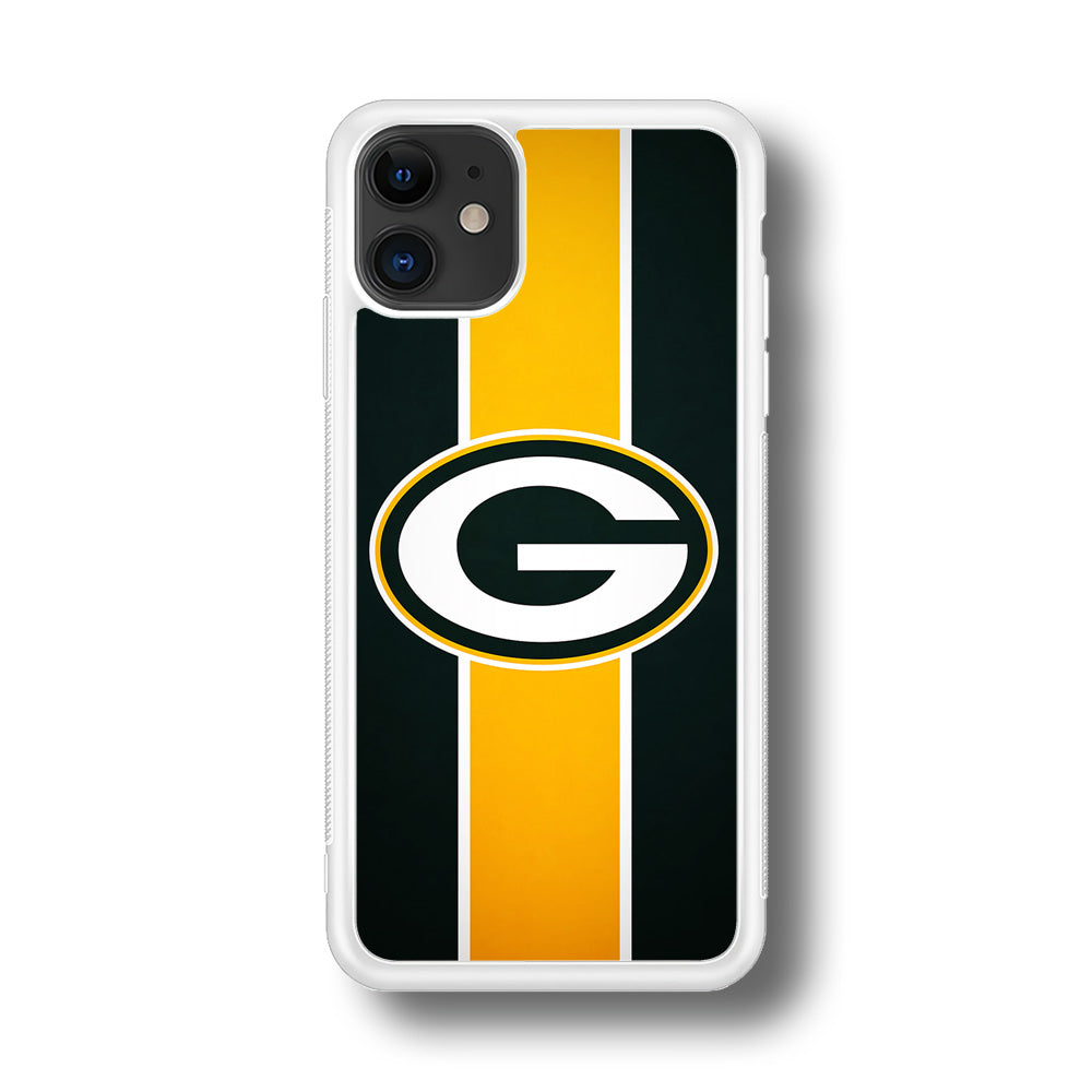 Green Bay Packers Yellow Stripe iPhone 11 Case