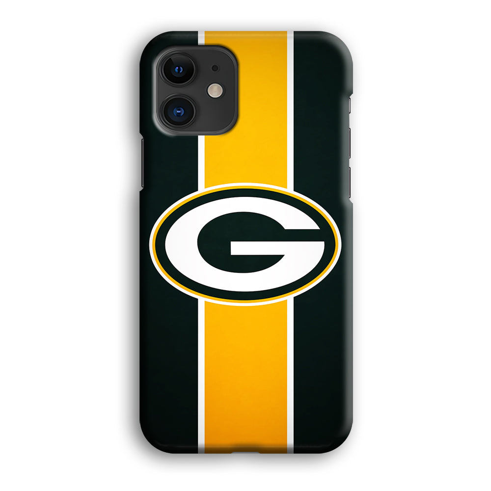 Green Bay Packers Yellow Stripe iPhone 12 Case