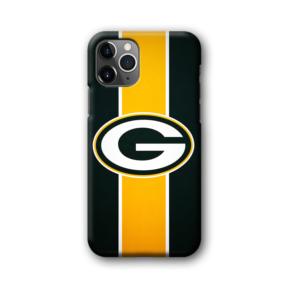 Green Bay Packers Yellow Stripe iPhone 11 Pro Max Case