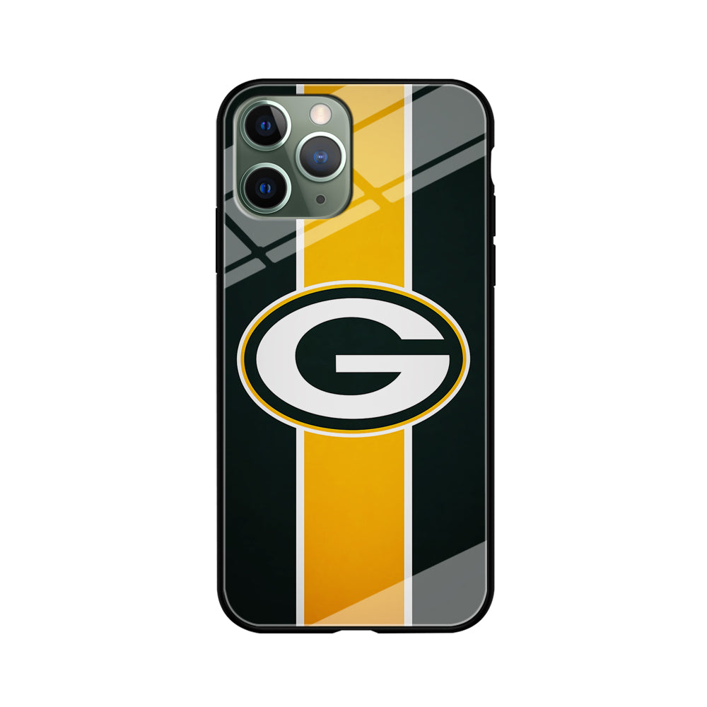 Green Bay Packers Yellow Stripe iPhone 11 Pro Max Case