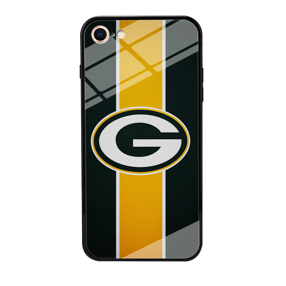 Green Bay Packers Yellow Stripe iPhone 8 Case