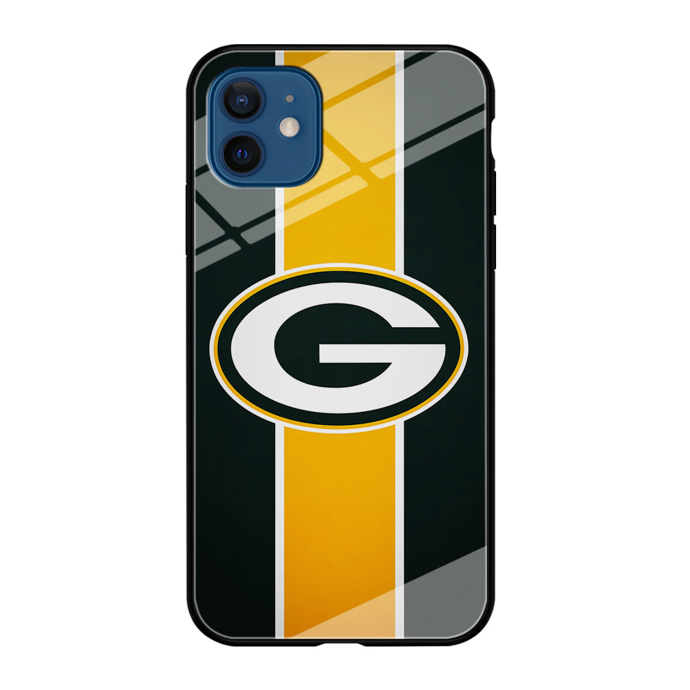 Green Bay Packers Yellow Stripe iPhone 12 Case