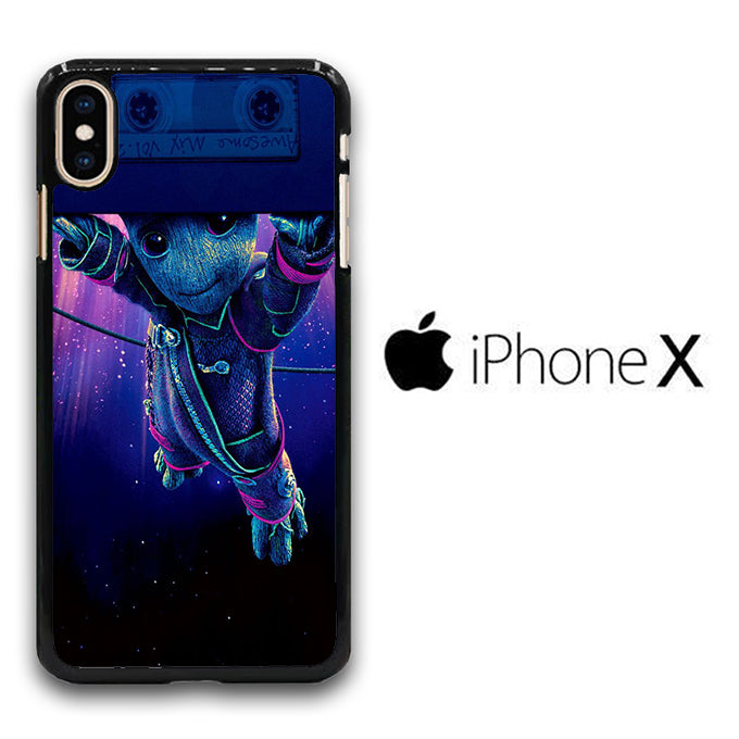 Groot In Galaxy iPhone X Case
