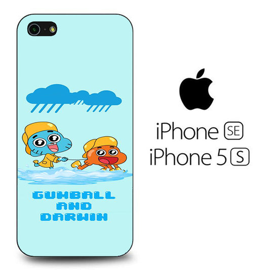 Gumball And Darwin With Rain iPhone 5 | 5s Case