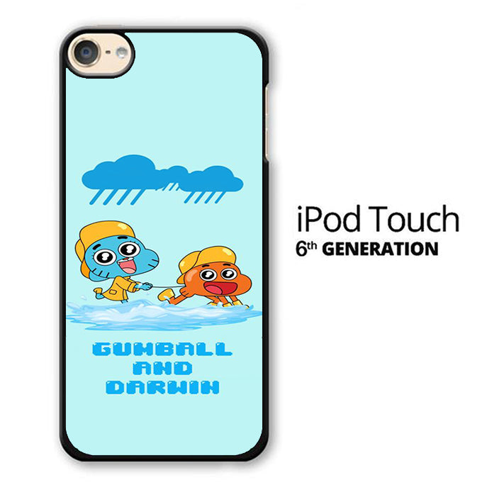 Gumball And Darwin With Rain iPod Touch 6 Case