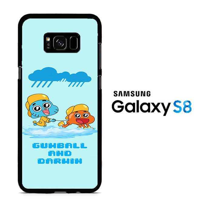 Gumball And Darwin With Rain Samsung Galaxy S8 Case