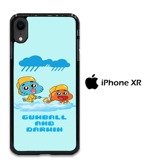 Gumball And Darwin With Rain iPhone XR Case