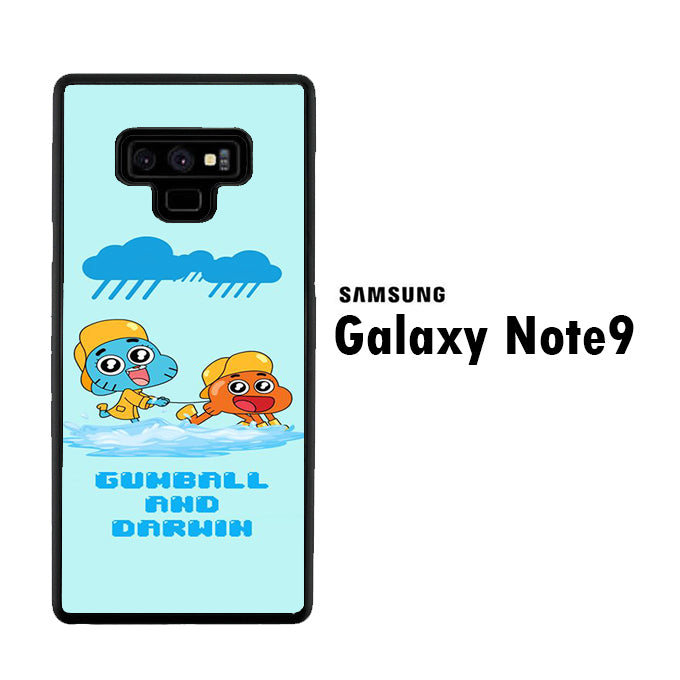 Gumball And Darwin With Rain Samsung Galaxy Note 9 Case