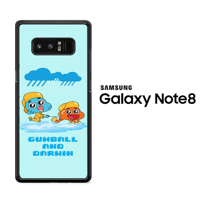 Gumball And Darwin With Rain Samsung Galaxy Note 8 Case