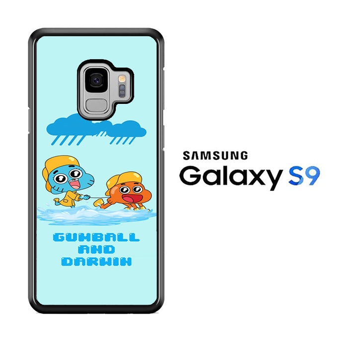 Gumball And Darwin With Rain Samsung Galaxy S9 Case