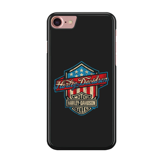 Harley Davidson Emblem Grey Logo iPhone 8 Case