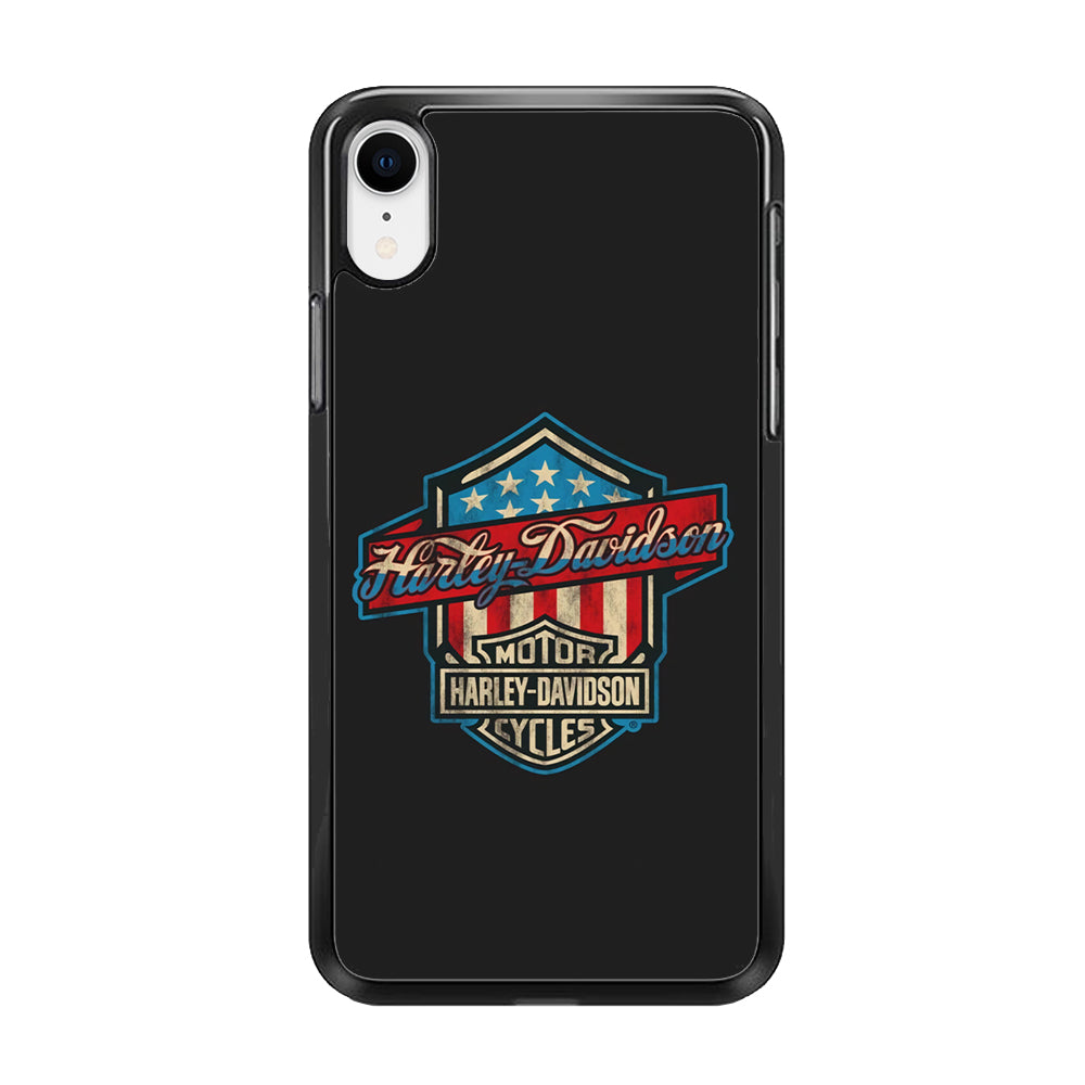 Harley Davidson Emblem Grey Logo iPhone XR Case
