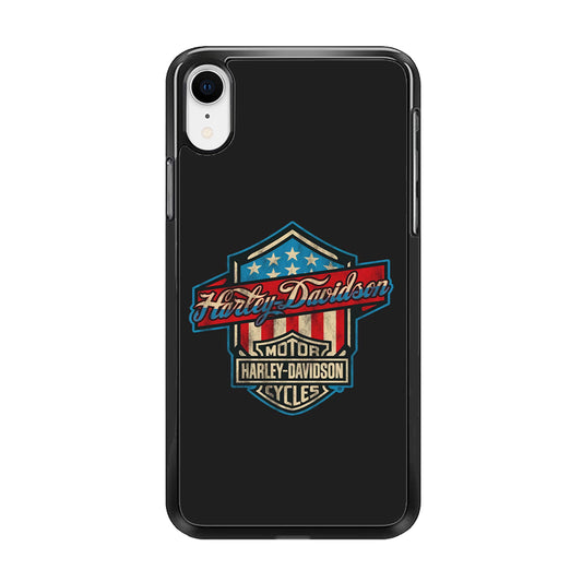 Harley Davidson Emblem Grey Logo iPhone XR Case