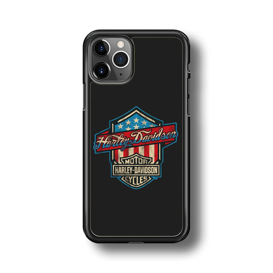 Harley Davidson Emblem Grey Logo iPhone 11 Pro Max Case